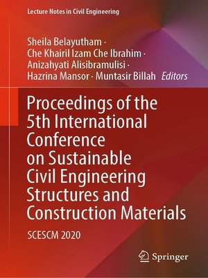 cover image of Proceedings of the 5th International Conference on Sustainable Civil Engineering Structures and Construction Materials